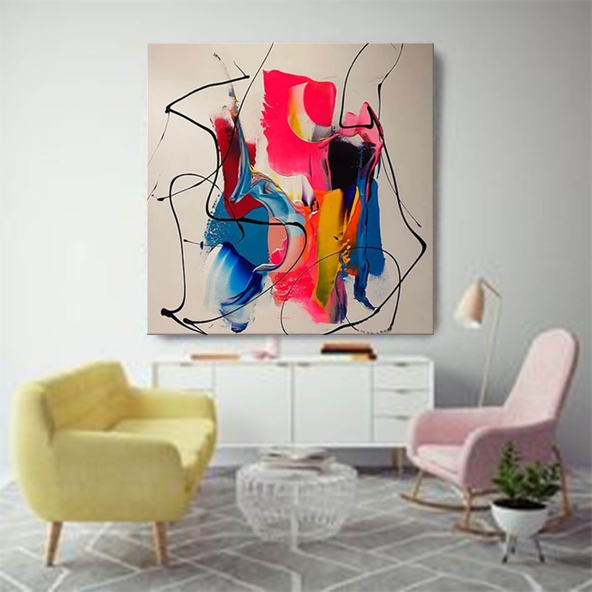 Abstract Canvas Art #AB012