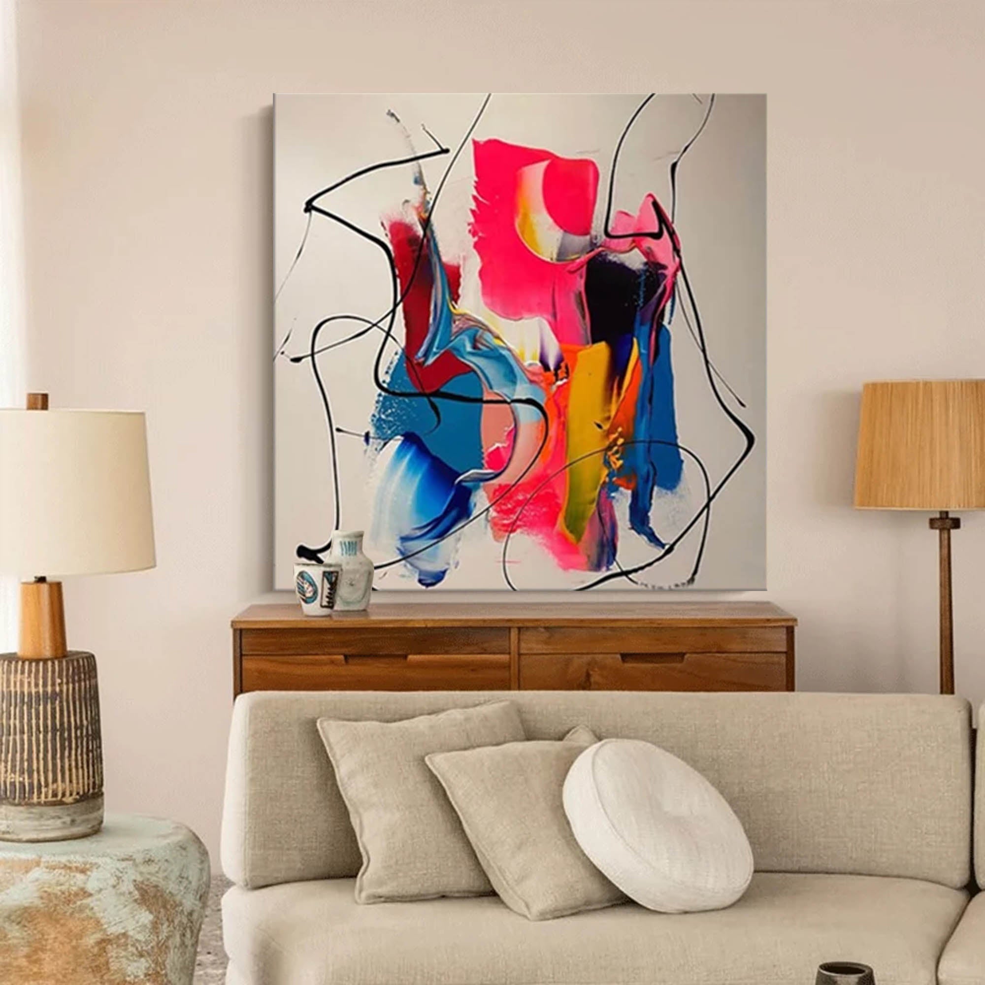 Abstract Canvas Art #AB012